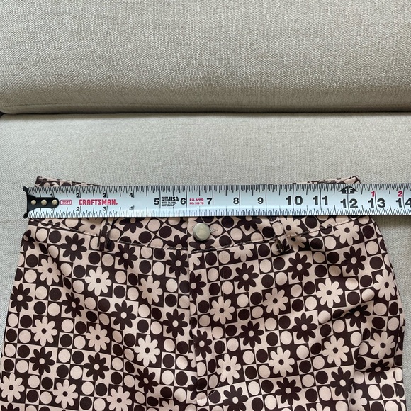 vintage checkered floral pants - Picture 7 of 9